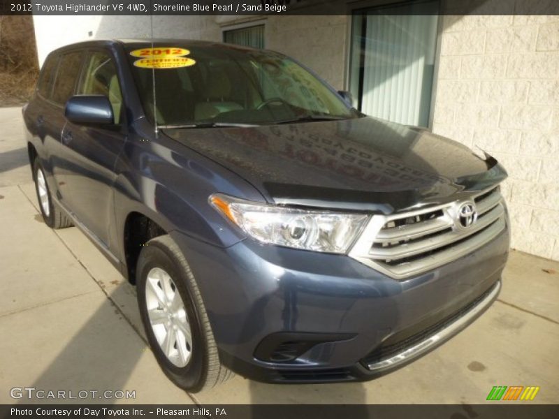 Shoreline Blue Pearl / Sand Beige 2012 Toyota Highlander V6 4WD
