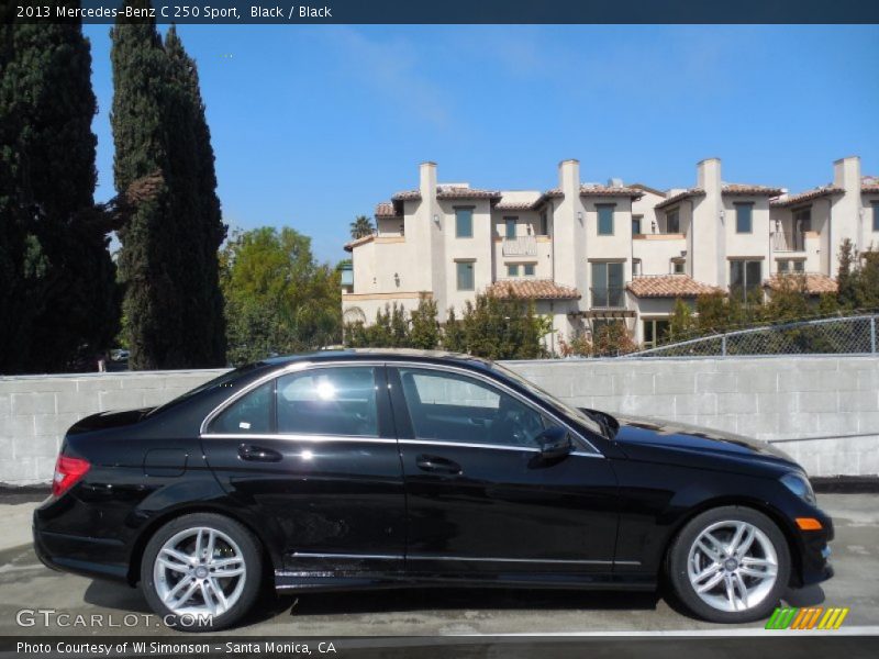 Black / Black 2013 Mercedes-Benz C 250 Sport