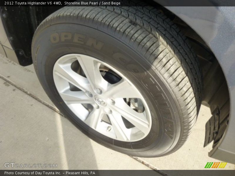 Shoreline Blue Pearl / Sand Beige 2012 Toyota Highlander V6 4WD