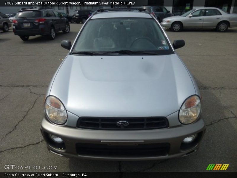 Platinum Silver Metallic / Gray 2002 Subaru Impreza Outback Sport Wagon