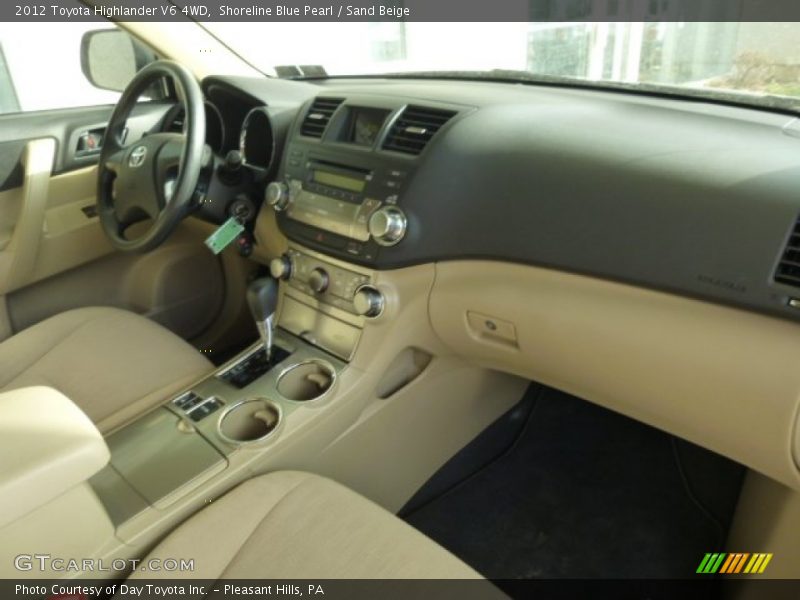Shoreline Blue Pearl / Sand Beige 2012 Toyota Highlander V6 4WD