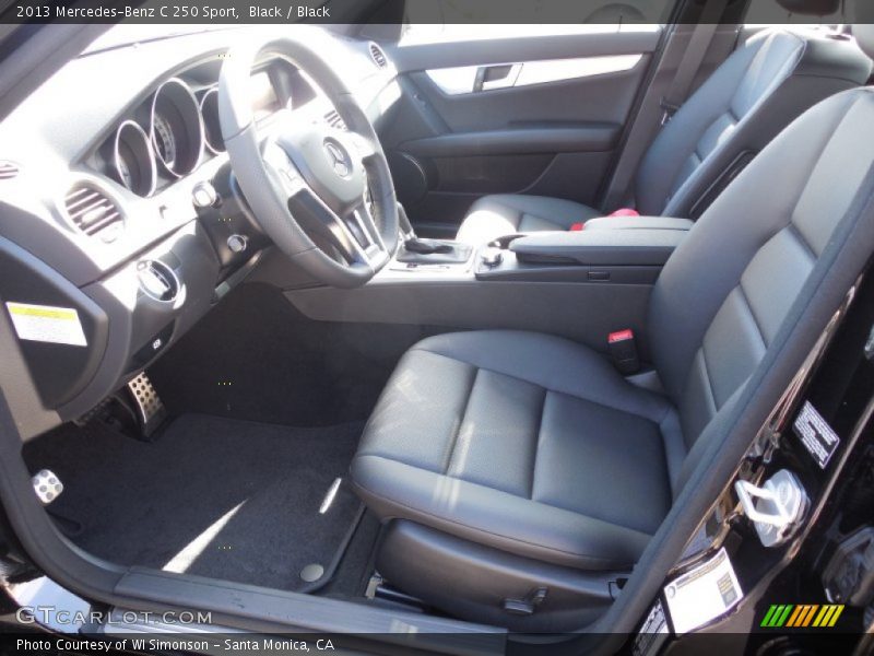 Black / Black 2013 Mercedes-Benz C 250 Sport