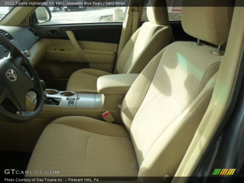 Shoreline Blue Pearl / Sand Beige 2012 Toyota Highlander V6 4WD