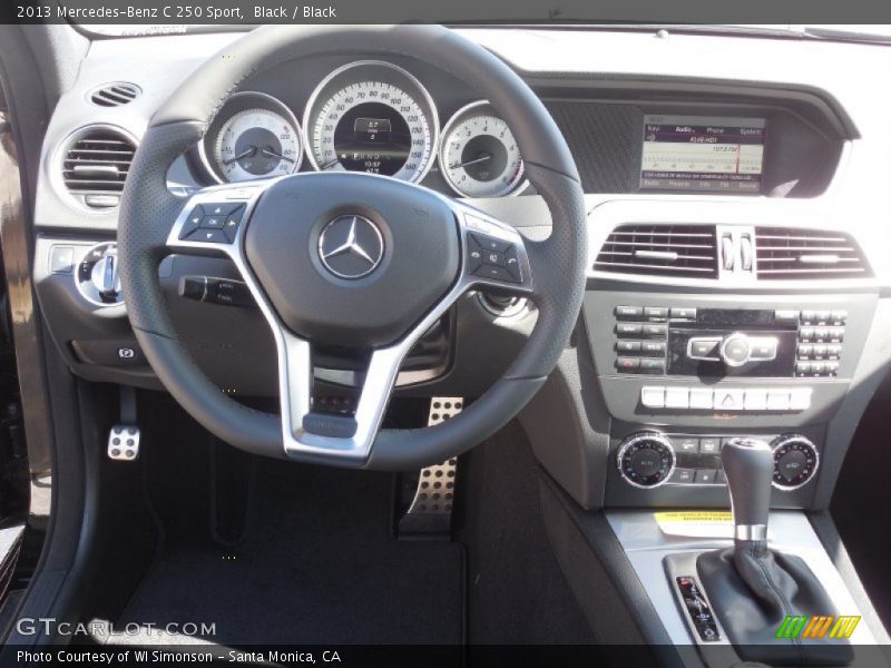 Black / Black 2013 Mercedes-Benz C 250 Sport