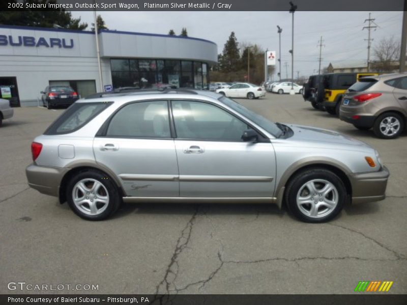 Platinum Silver Metallic / Gray 2002 Subaru Impreza Outback Sport Wagon