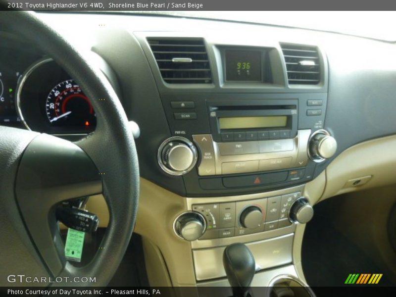 Shoreline Blue Pearl / Sand Beige 2012 Toyota Highlander V6 4WD