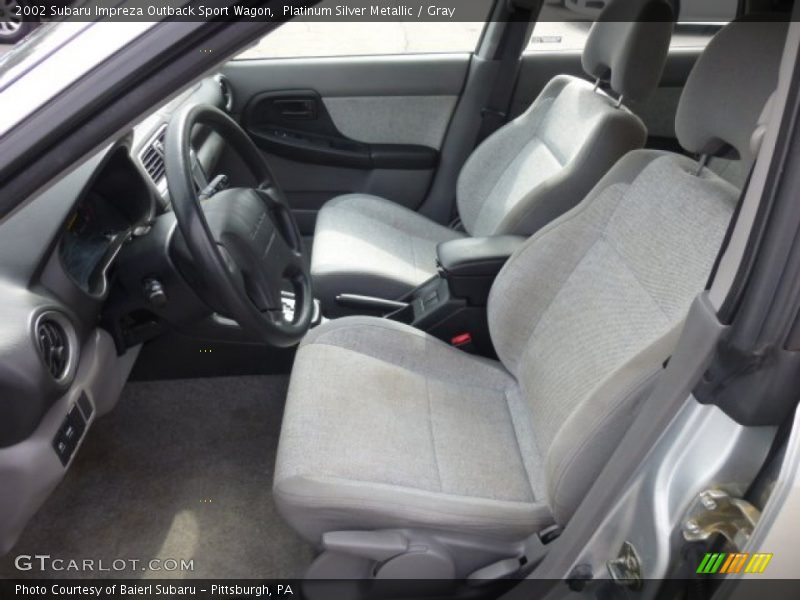 Platinum Silver Metallic / Gray 2002 Subaru Impreza Outback Sport Wagon