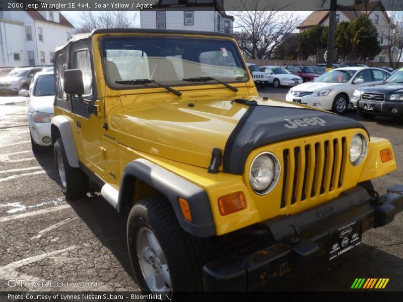 Solar Yellow / Agate 2000 Jeep Wrangler SE 4x4