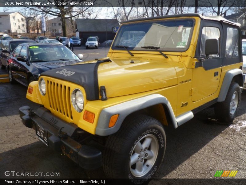 Solar Yellow / Agate 2000 Jeep Wrangler SE 4x4