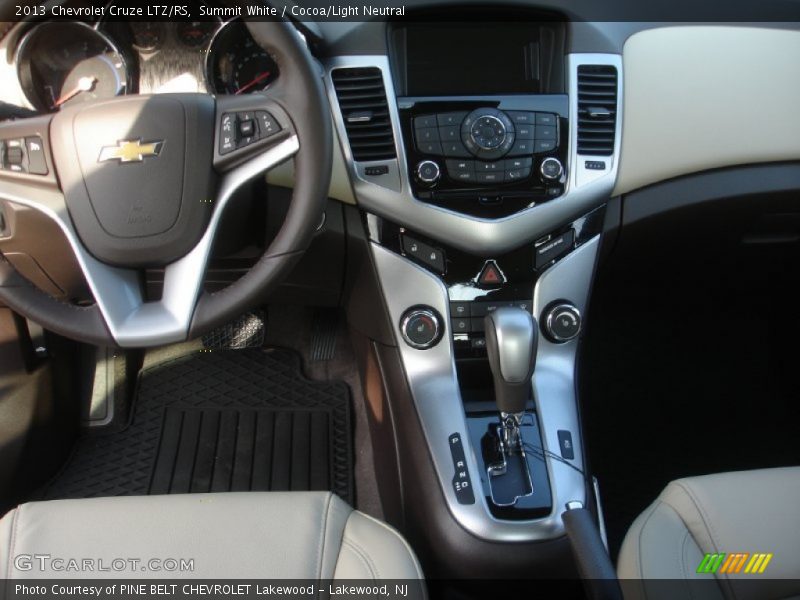 Summit White / Cocoa/Light Neutral 2013 Chevrolet Cruze LTZ/RS