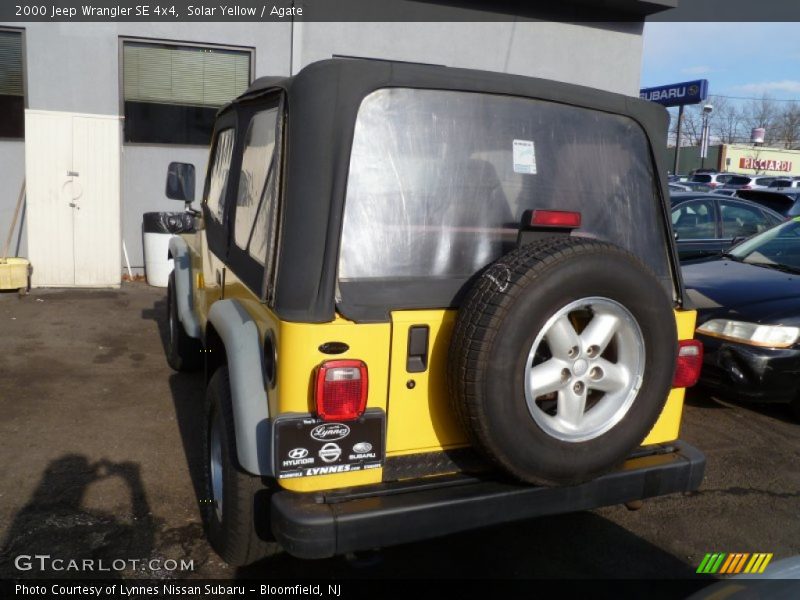 Solar Yellow / Agate 2000 Jeep Wrangler SE 4x4