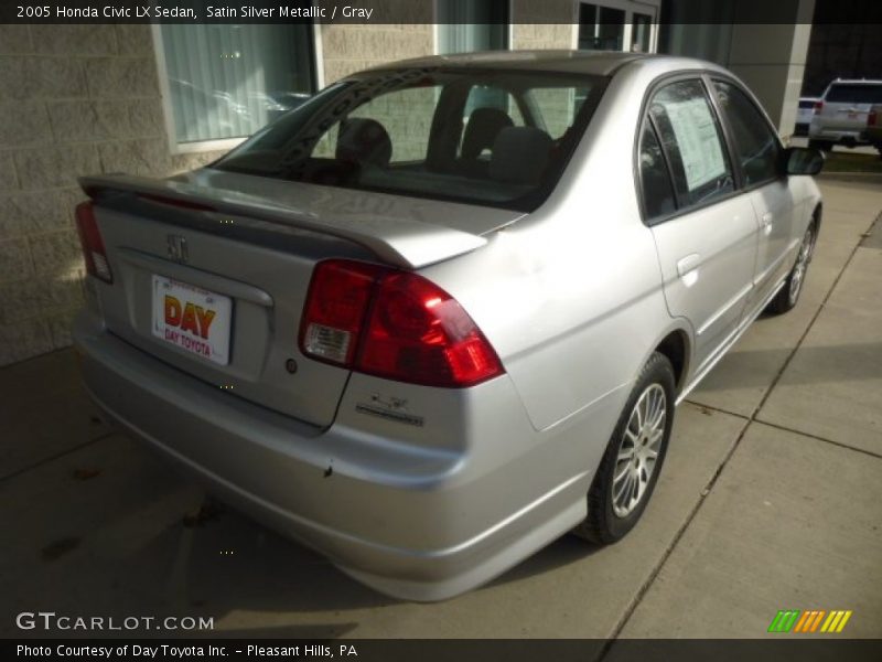 Satin Silver Metallic / Gray 2005 Honda Civic LX Sedan
