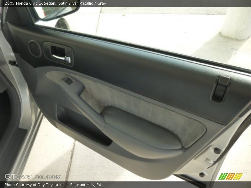 Satin Silver Metallic / Gray 2005 Honda Civic LX Sedan