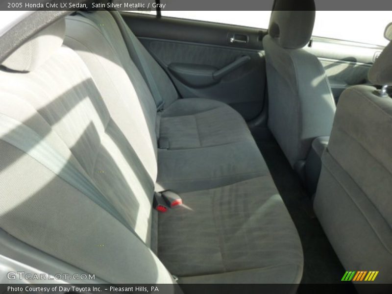 Satin Silver Metallic / Gray 2005 Honda Civic LX Sedan