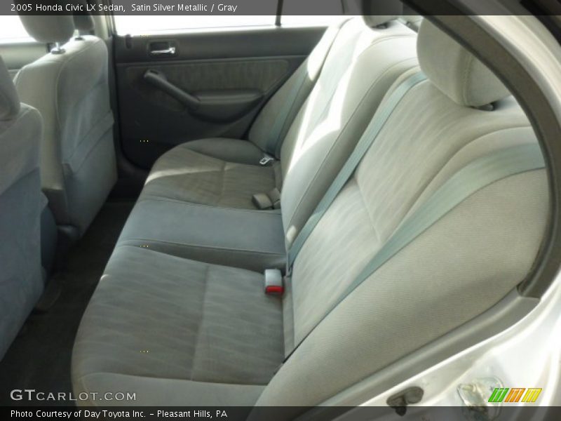 Satin Silver Metallic / Gray 2005 Honda Civic LX Sedan