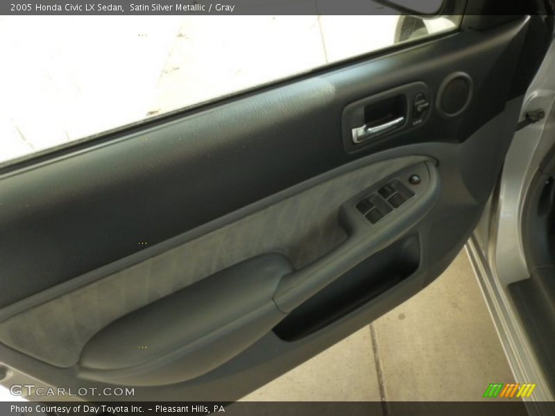 Satin Silver Metallic / Gray 2005 Honda Civic LX Sedan
