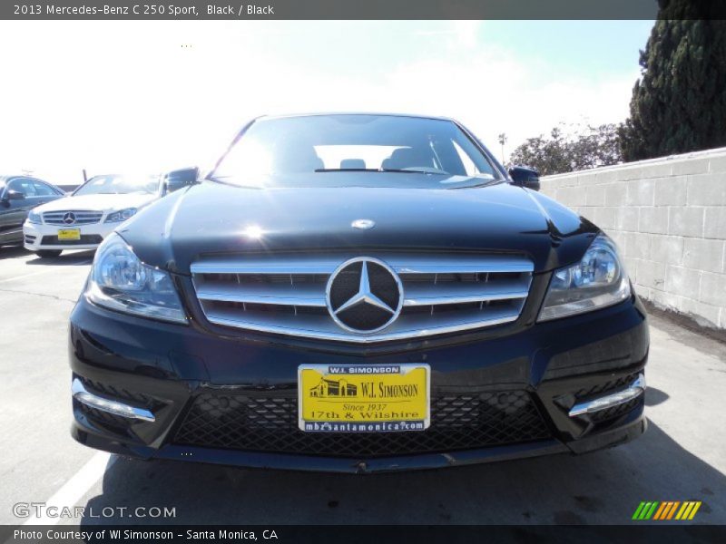 Black / Black 2013 Mercedes-Benz C 250 Sport