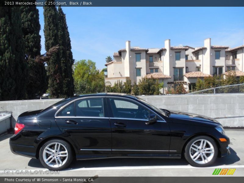 Black / Black 2013 Mercedes-Benz C 250 Sport