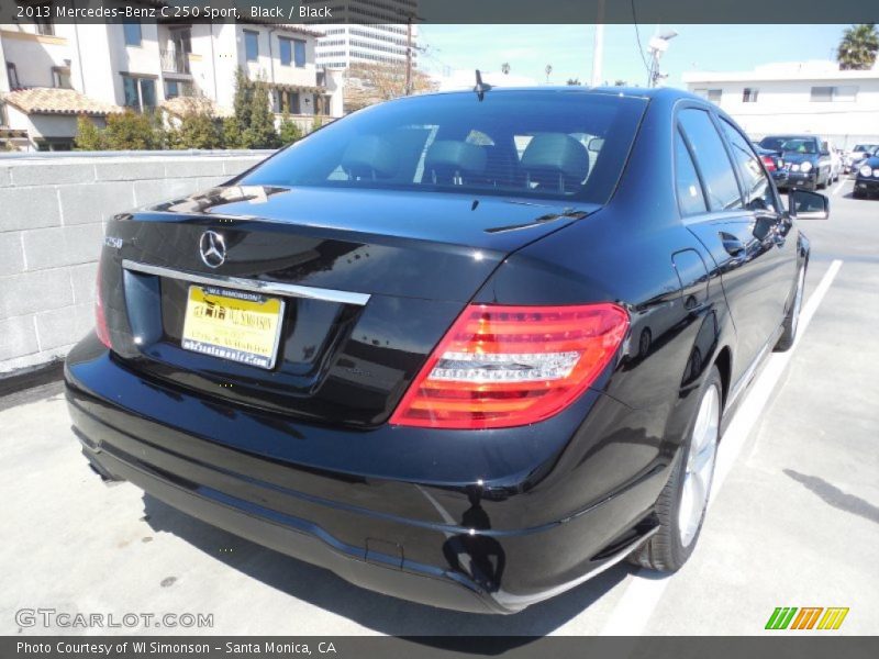 Black / Black 2013 Mercedes-Benz C 250 Sport