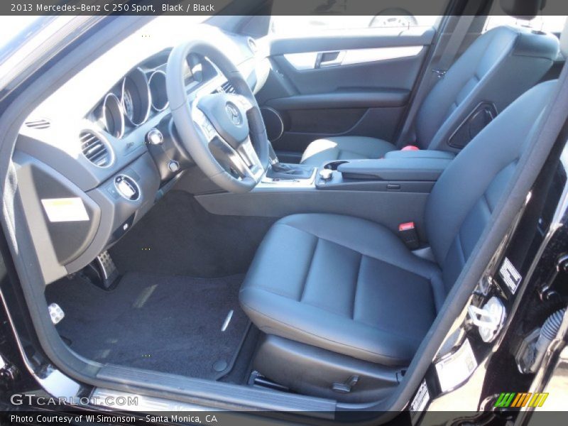 Black / Black 2013 Mercedes-Benz C 250 Sport