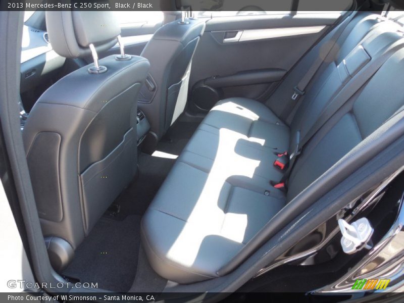 Black / Black 2013 Mercedes-Benz C 250 Sport