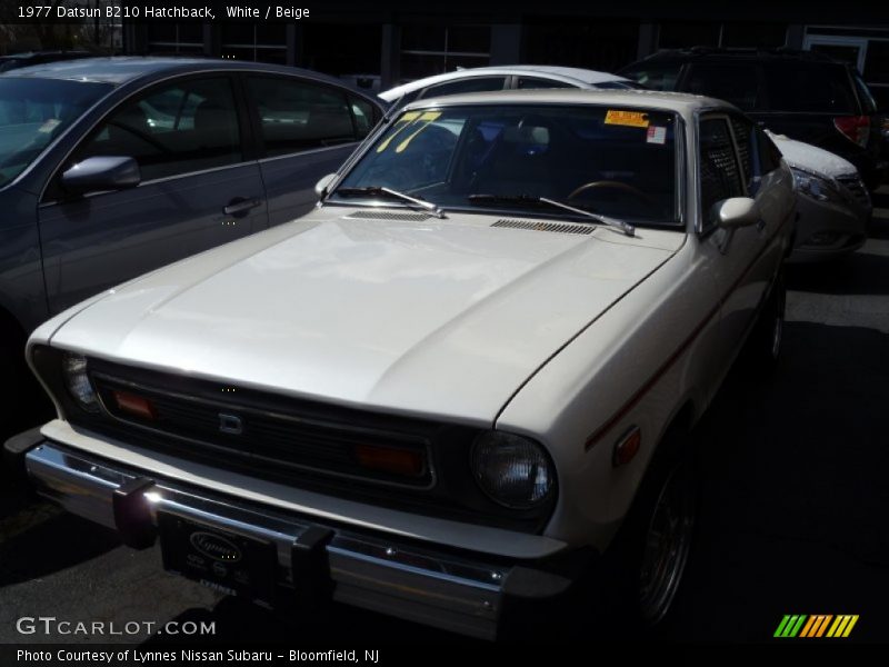 White / Beige 1977 Datsun B210 Hatchback