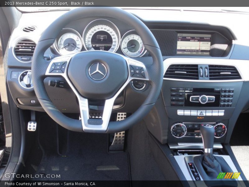 Black / Black 2013 Mercedes-Benz C 250 Sport