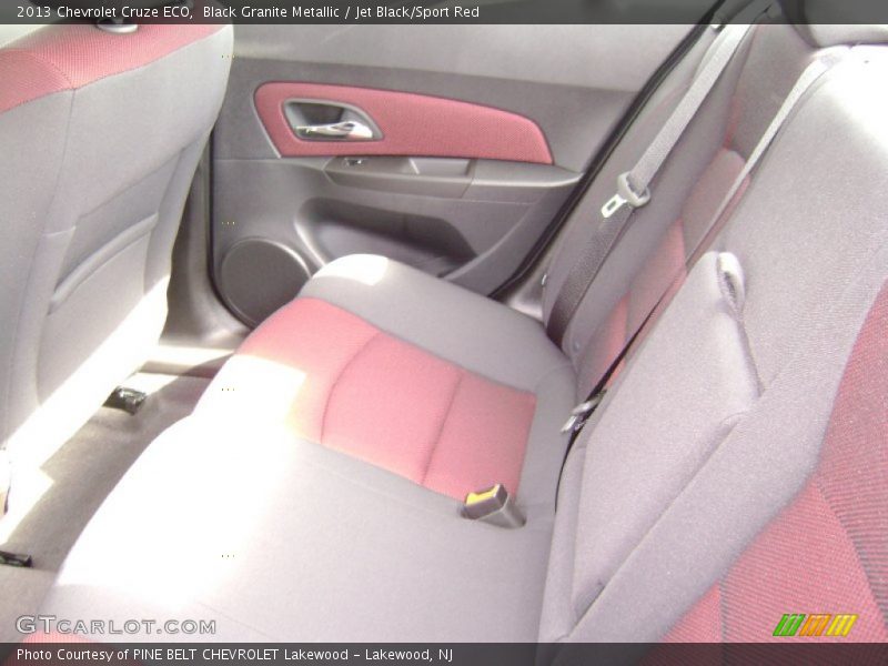 Black Granite Metallic / Jet Black/Sport Red 2013 Chevrolet Cruze ECO