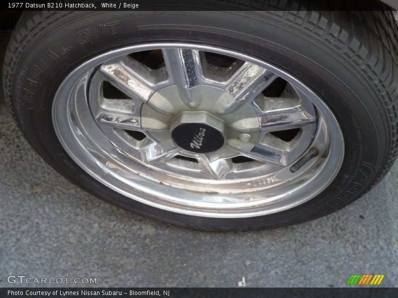 White / Beige 1977 Datsun B210 Hatchback