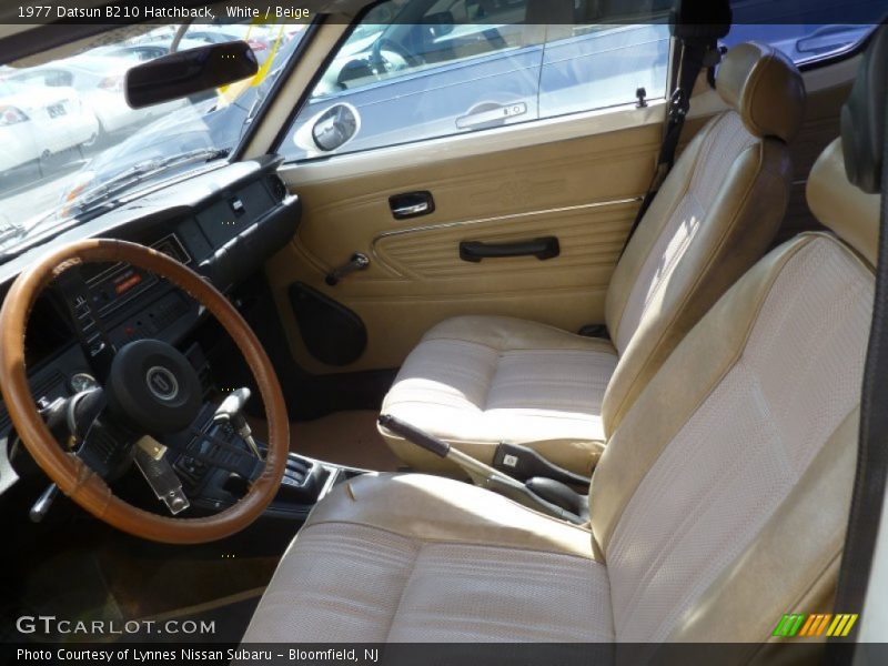  1977 B210 Hatchback Beige Interior
