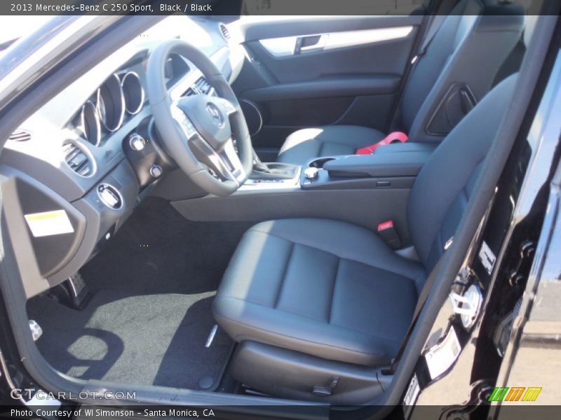 Black / Black 2013 Mercedes-Benz C 250 Sport