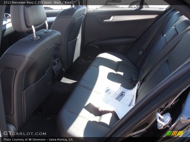 Black / Black 2013 Mercedes-Benz C 250 Sport