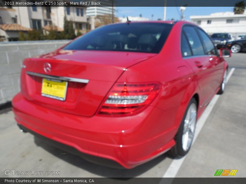 Mars Red / Black 2013 Mercedes-Benz C 250 Sport