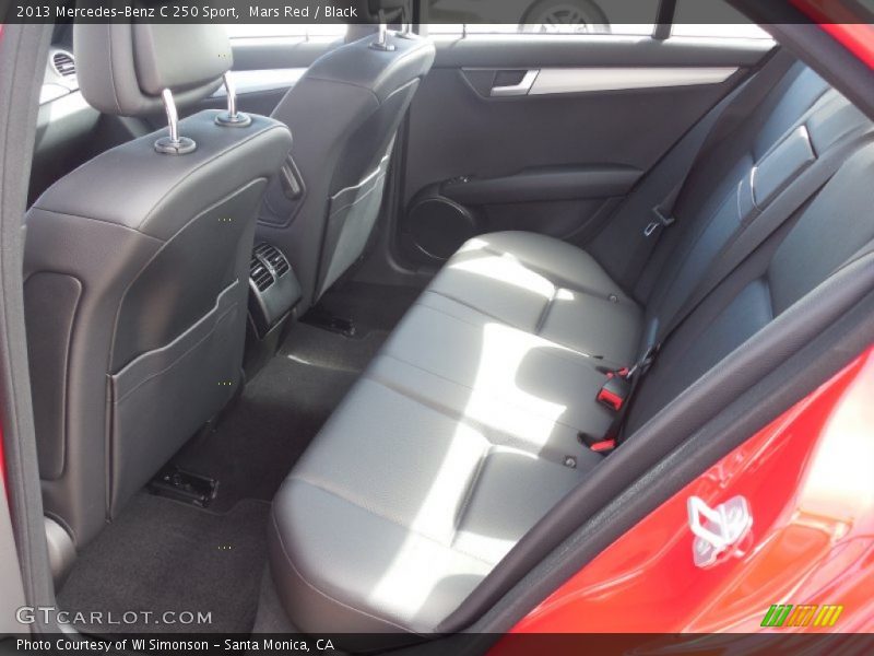 Mars Red / Black 2013 Mercedes-Benz C 250 Sport