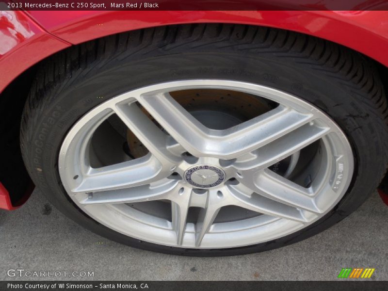 Mars Red / Black 2013 Mercedes-Benz C 250 Sport