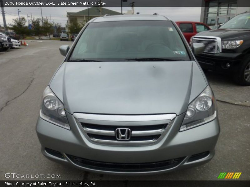 Slate Green Metallic / Gray 2006 Honda Odyssey EX-L