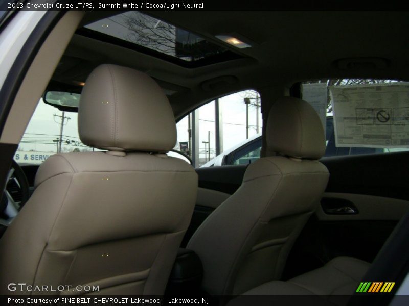 Summit White / Cocoa/Light Neutral 2013 Chevrolet Cruze LT/RS