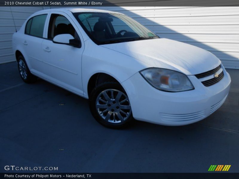 Summit White / Ebony 2010 Chevrolet Cobalt LT Sedan