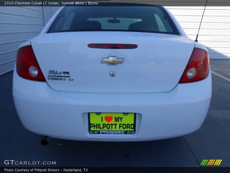 Summit White / Ebony 2010 Chevrolet Cobalt LT Sedan