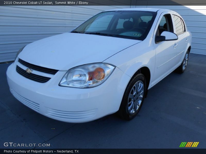 Summit White / Ebony 2010 Chevrolet Cobalt LT Sedan