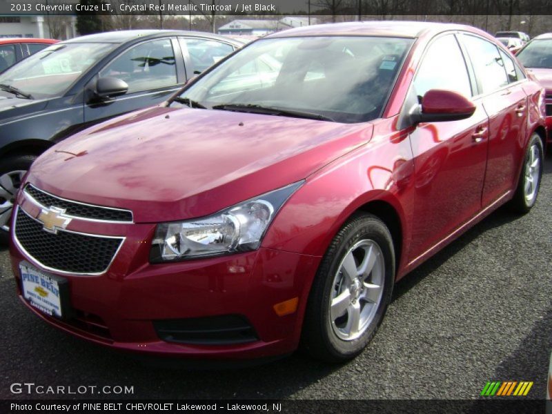 Crystal Red Metallic Tintcoat / Jet Black 2013 Chevrolet Cruze LT