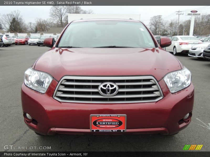 Salsa Red Pearl / Black 2010 Toyota Highlander SE 4WD