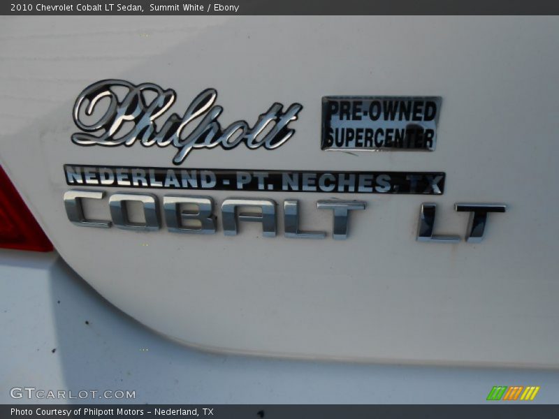 Summit White / Ebony 2010 Chevrolet Cobalt LT Sedan