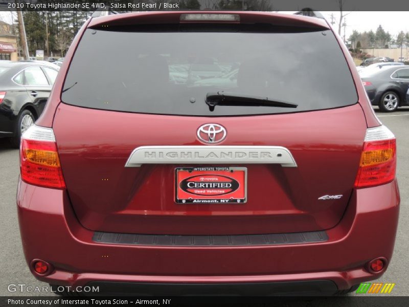 Salsa Red Pearl / Black 2010 Toyota Highlander SE 4WD