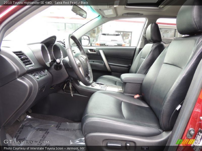 Front Seat of 2010 Highlander SE 4WD
