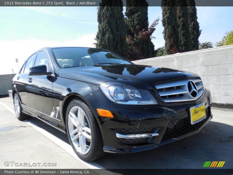 Black / Ash/Black 2013 Mercedes-Benz C 250 Sport