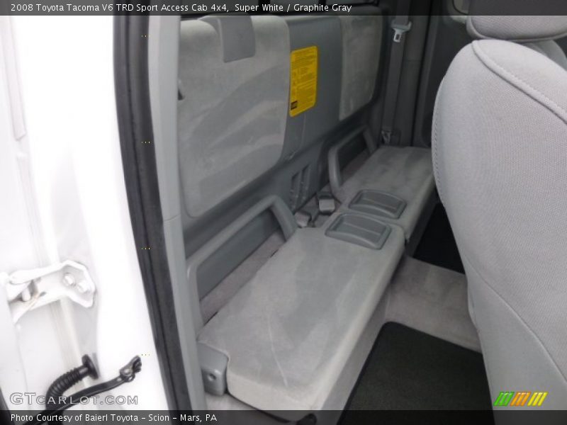Rear Seat of 2008 Tacoma V6 TRD Sport Access Cab 4x4