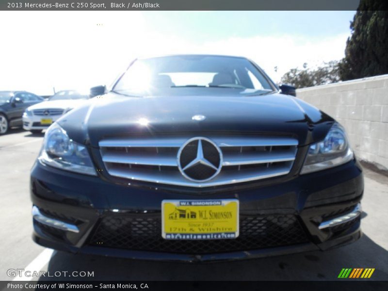 Black / Ash/Black 2013 Mercedes-Benz C 250 Sport