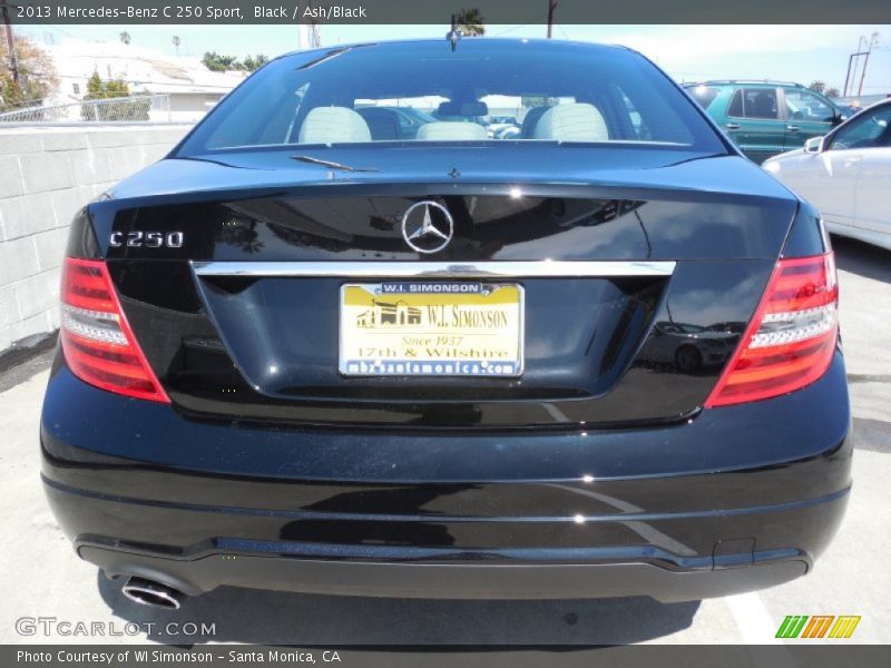 Black / Ash/Black 2013 Mercedes-Benz C 250 Sport