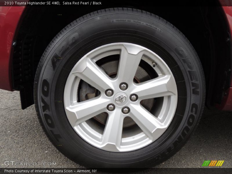 Salsa Red Pearl / Black 2010 Toyota Highlander SE 4WD
